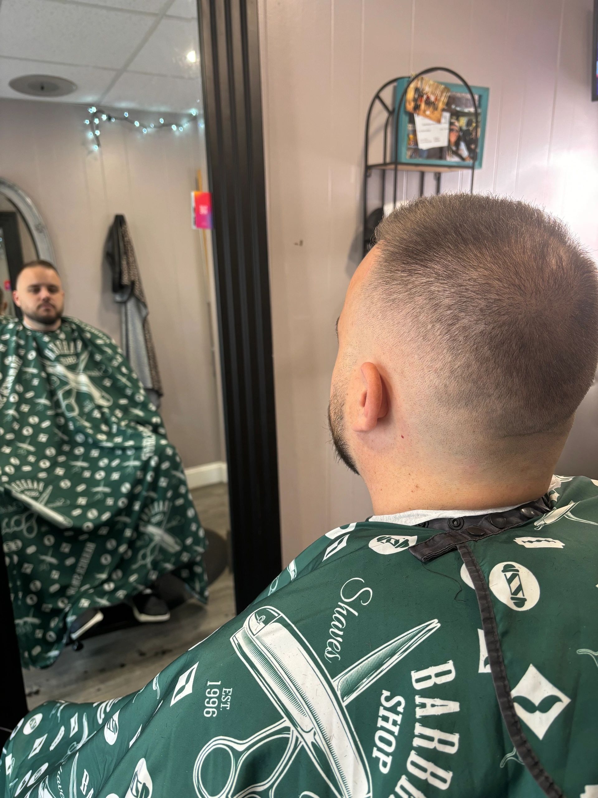 Men's haircut by Kari at The Bearded Viking, Monticello MN