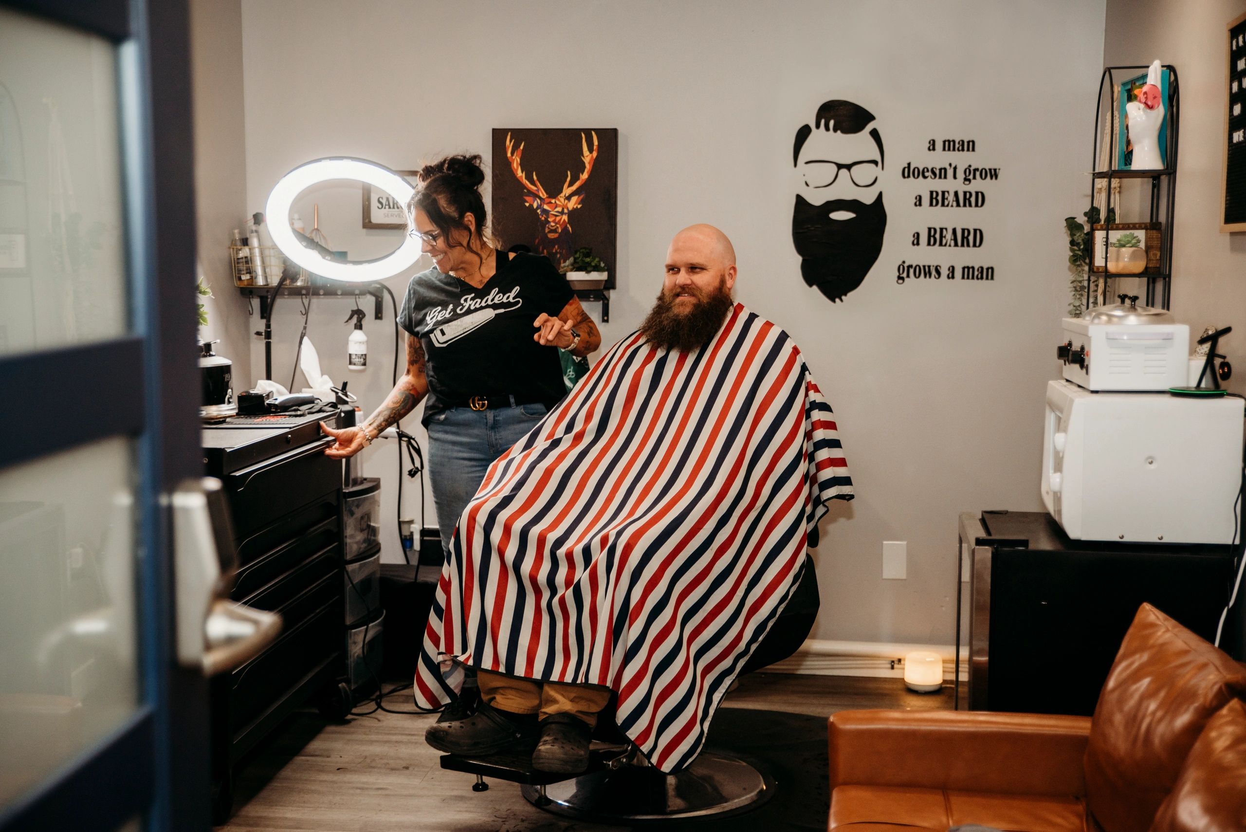 Cut and style at The Bearded Viking